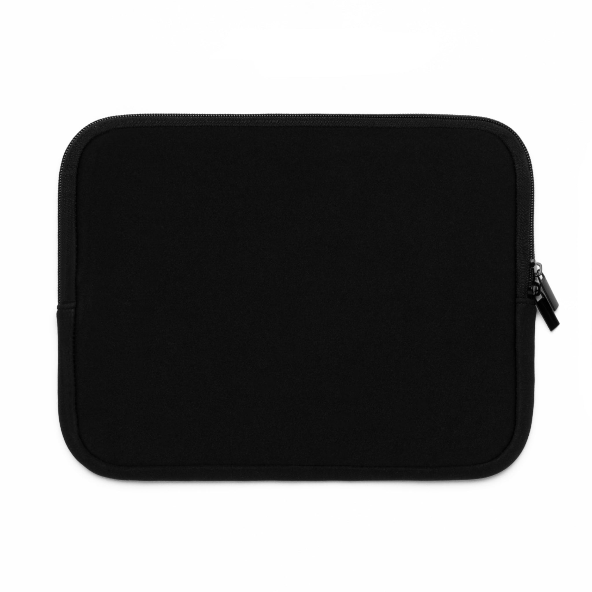 Red Round Glasses Laptop Sleeve - Black