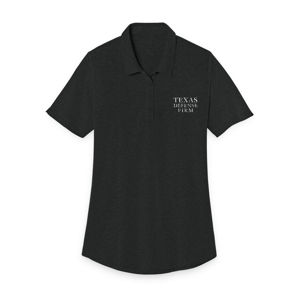 Texas Defense Firm Polo — Women's Casual Collared Shirt with Small Pocket Print