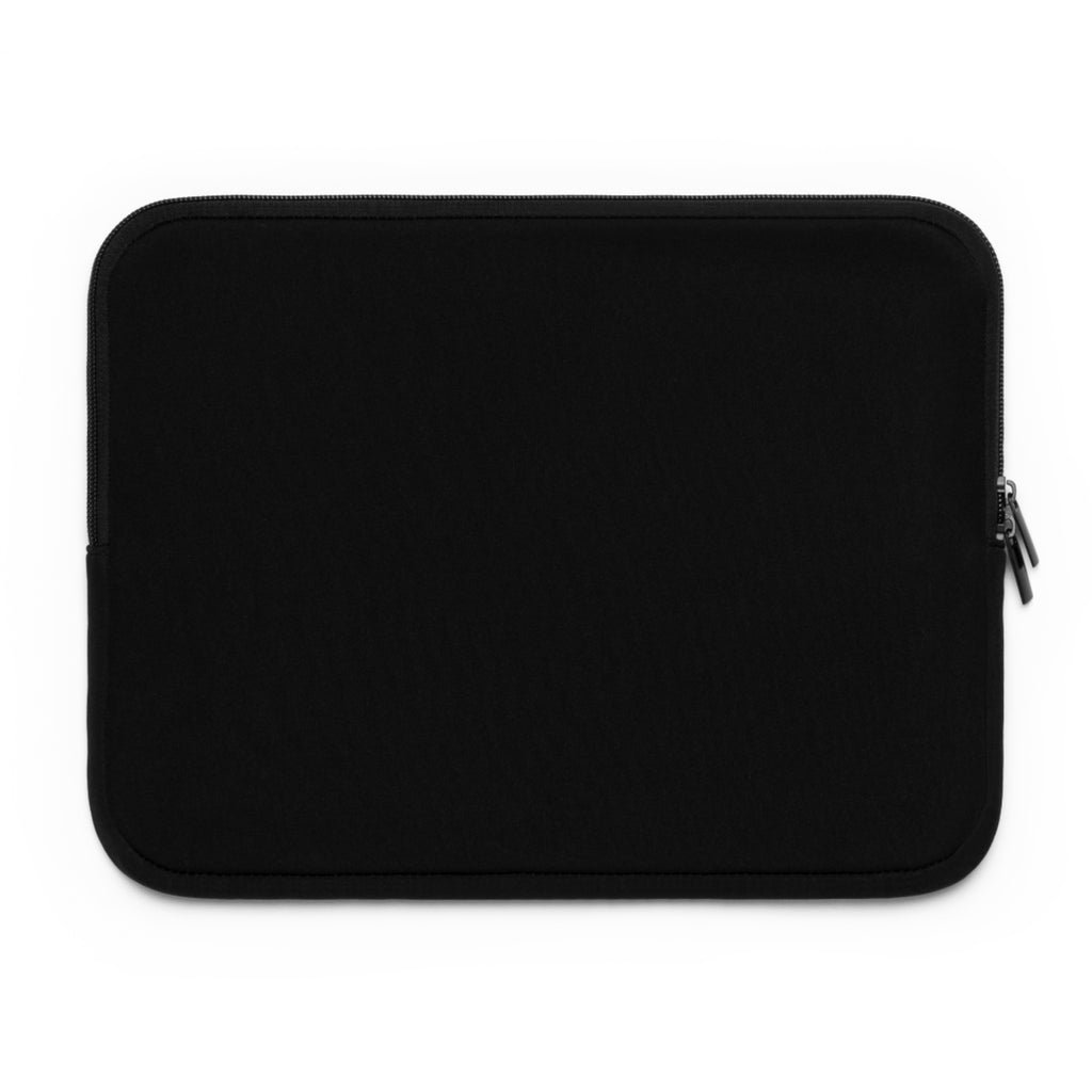 Red Round Glasses Laptop Sleeve - Black