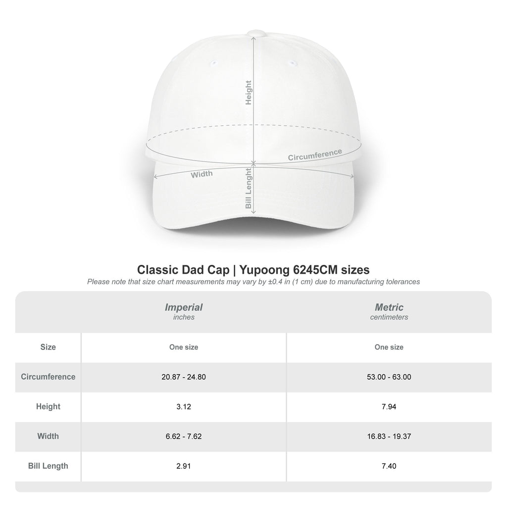 Red Classes Dad Cap — Embroidered Hat