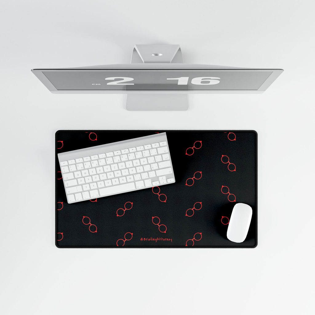Briefing Attorney Desk Mat Black — Large Gaming/Office Mouse Pad