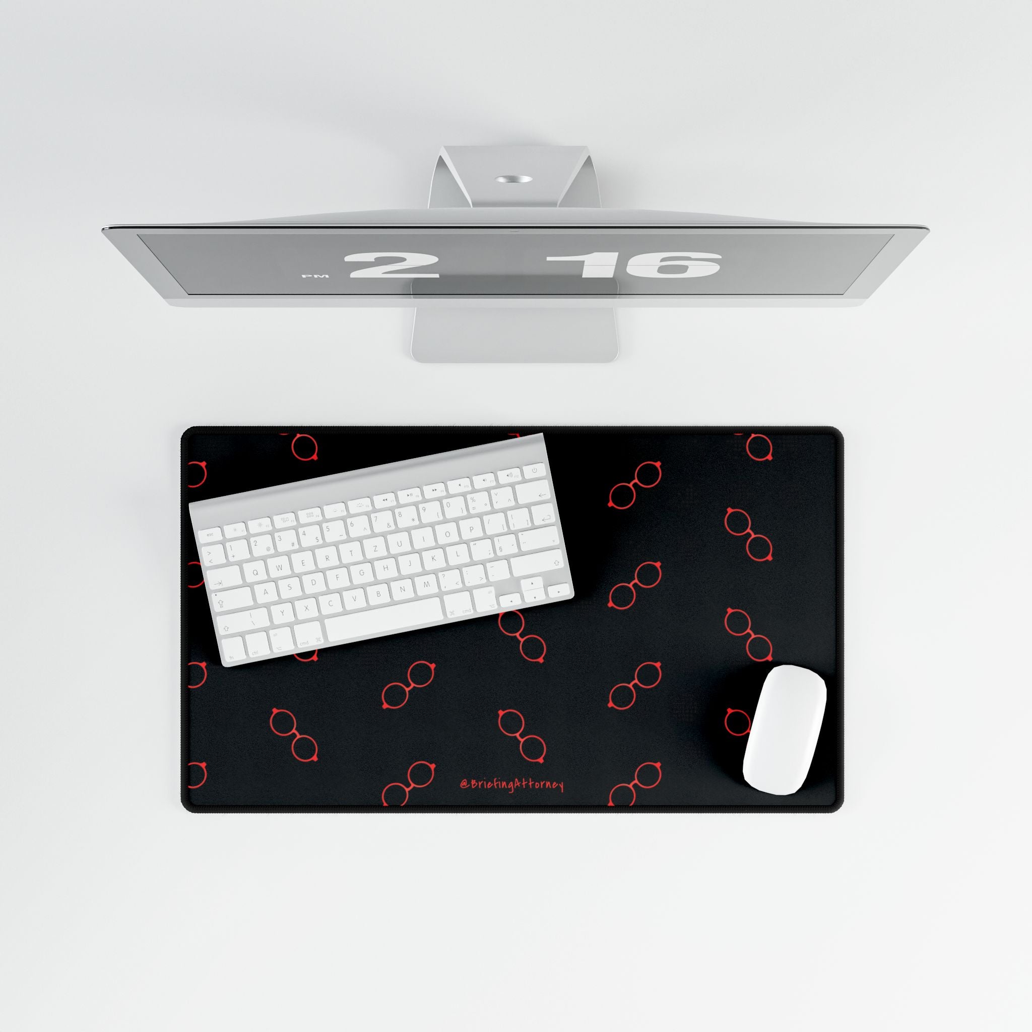 Briefing Attorney Desk Mat Black — Large Gaming/Office Mouse Pad