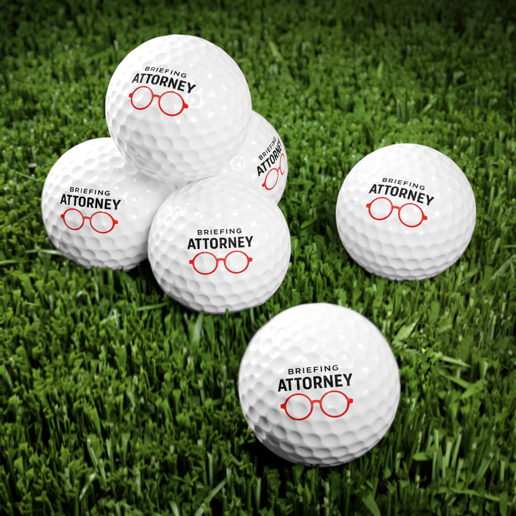 Briefing Attorney Golf Balls, 6pcs