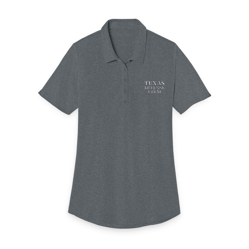 Texas Defense Firm Polo — Women's Casual Collared Shirt with Small Pocket Print