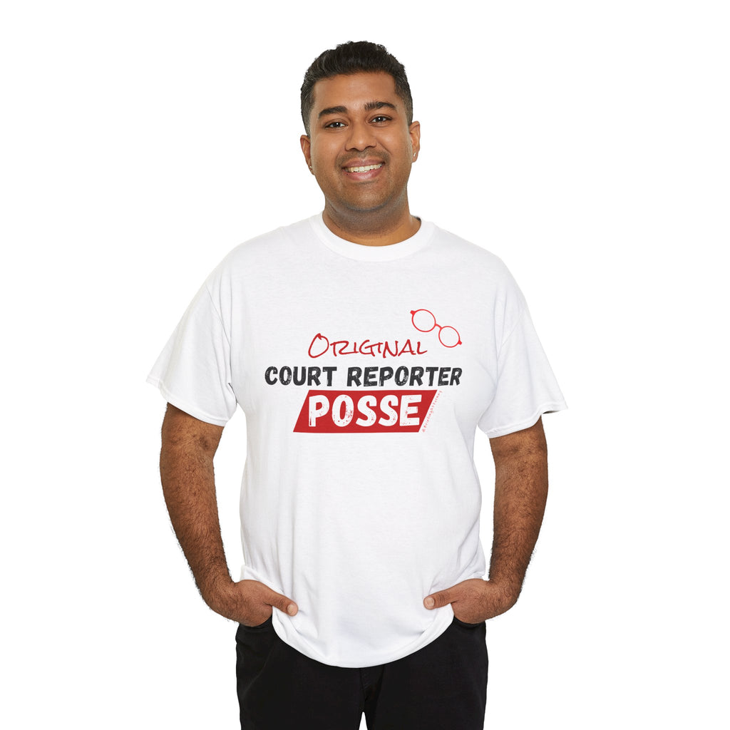 Briefing Attorney T-Shirt — "Original Court Reporter Posse" Graphic Shirt