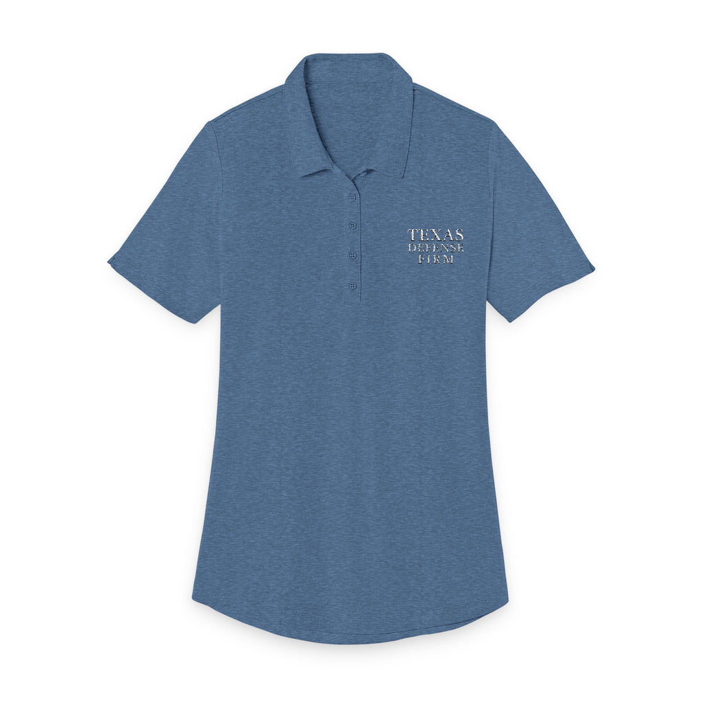 Texas Defense Firm Polo — Women's Casual Collared Shirt with Small Pocket Print