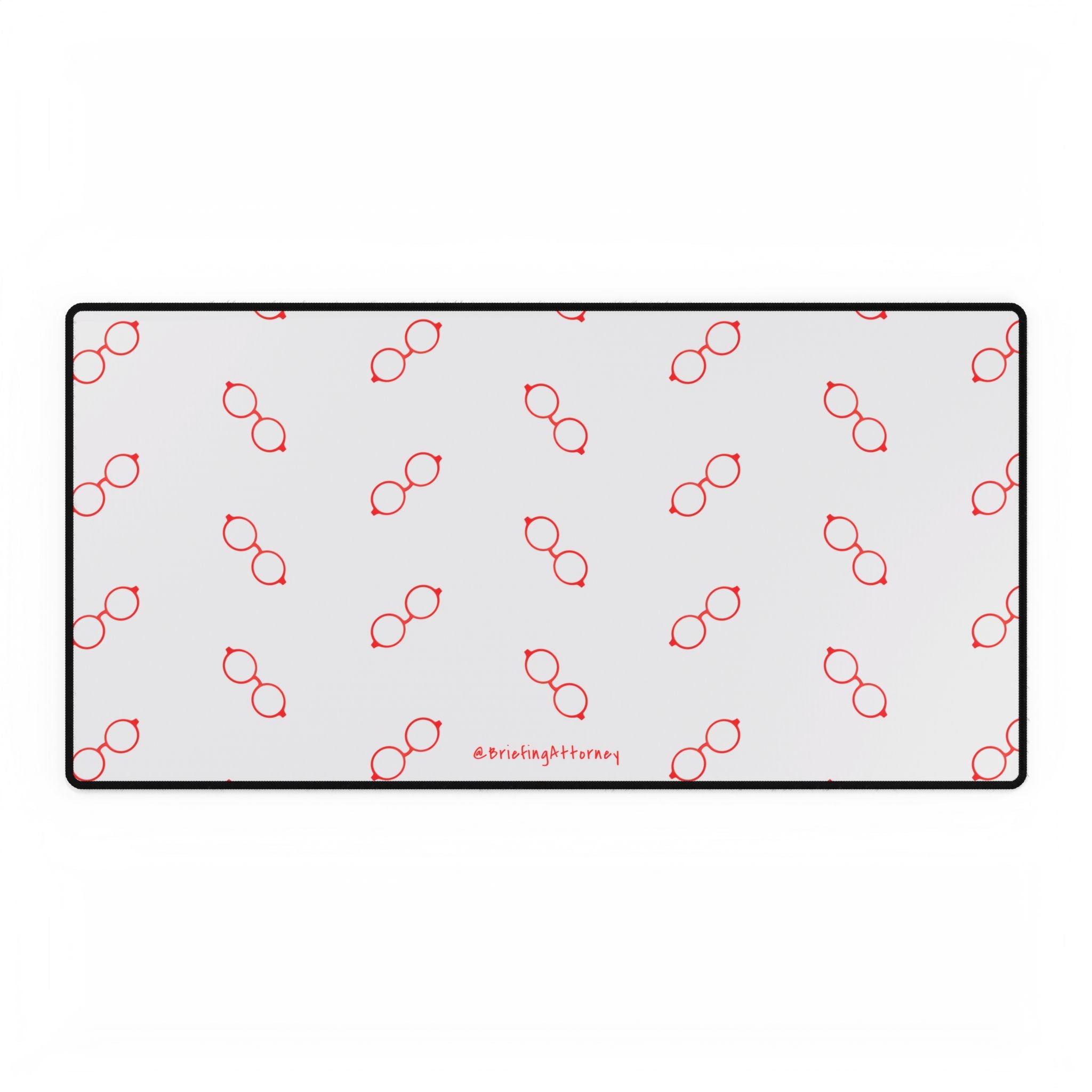 Briefing Attorney Desk Mat White — Large Gaming/Office Mouse Pad