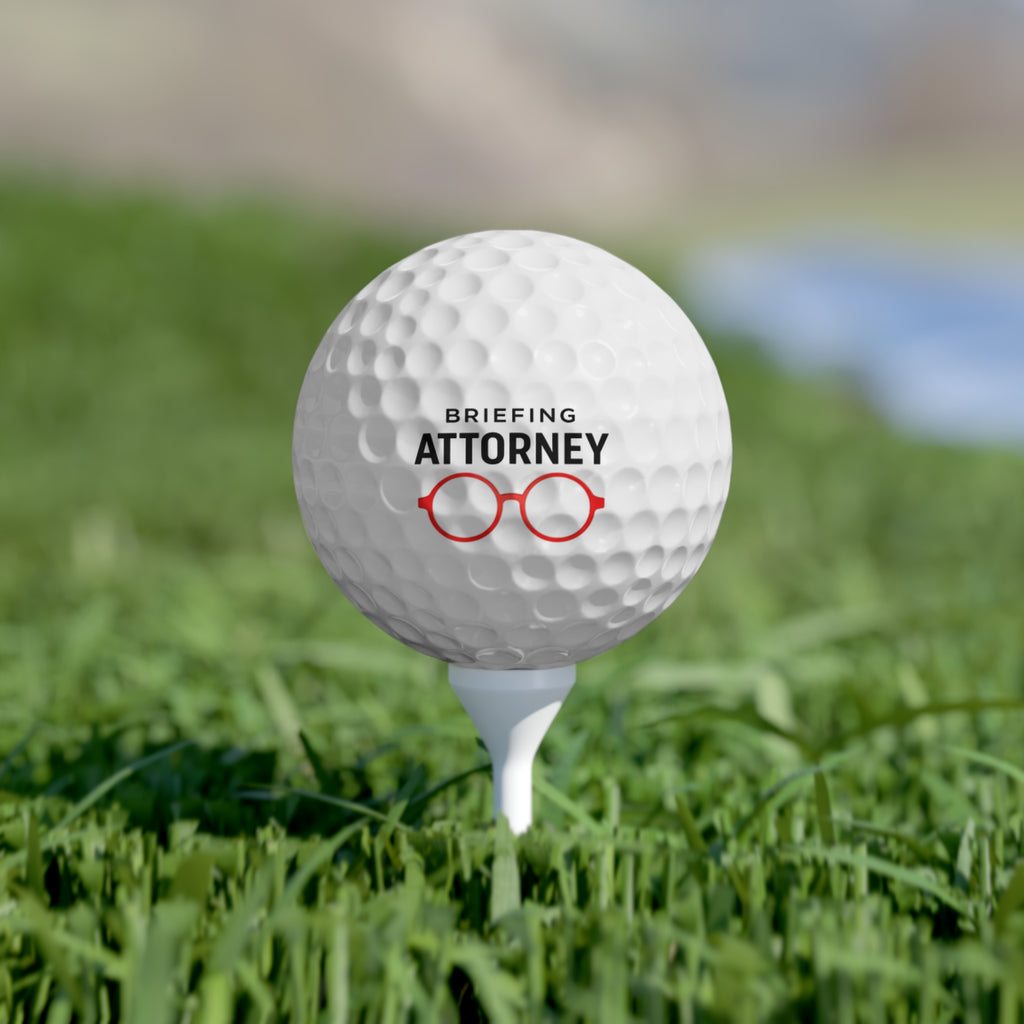 Briefing Attorney Golf Balls, 6pcs