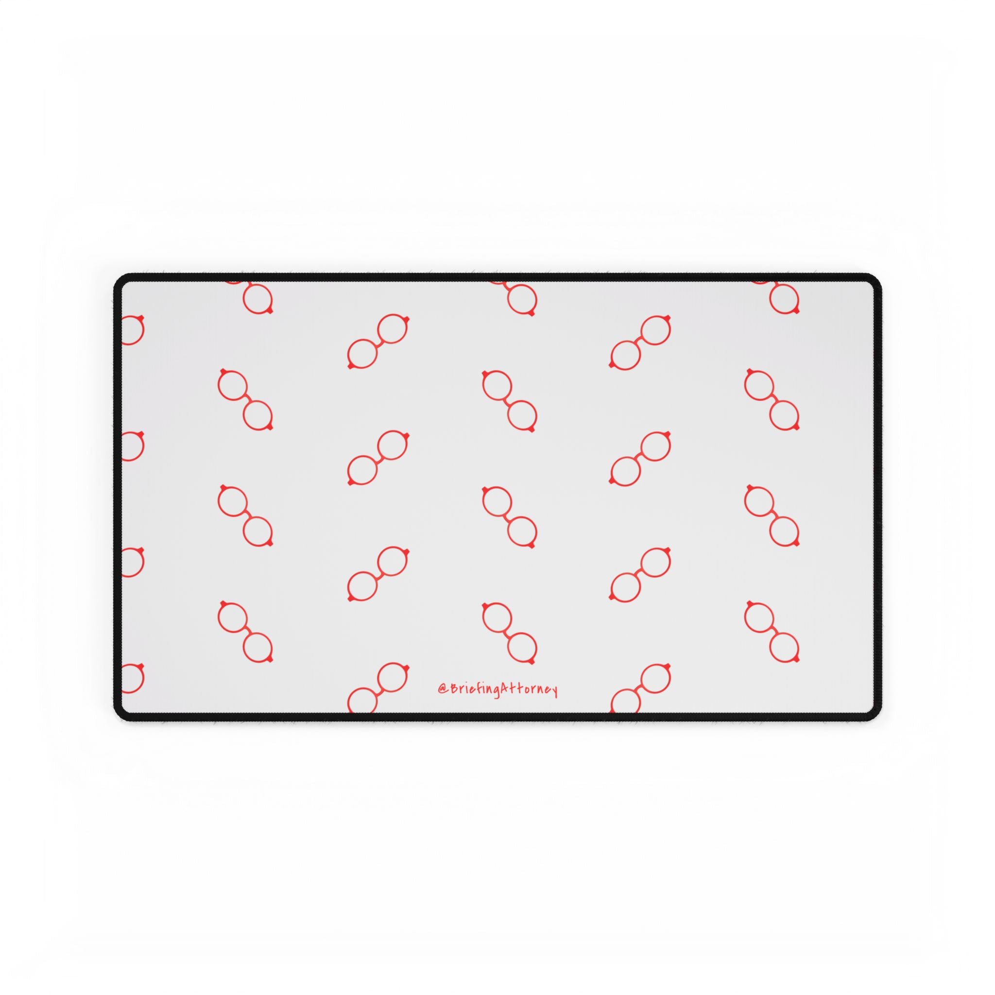 Briefing Attorney Desk Mat White — Large Gaming/Office Mouse Pad