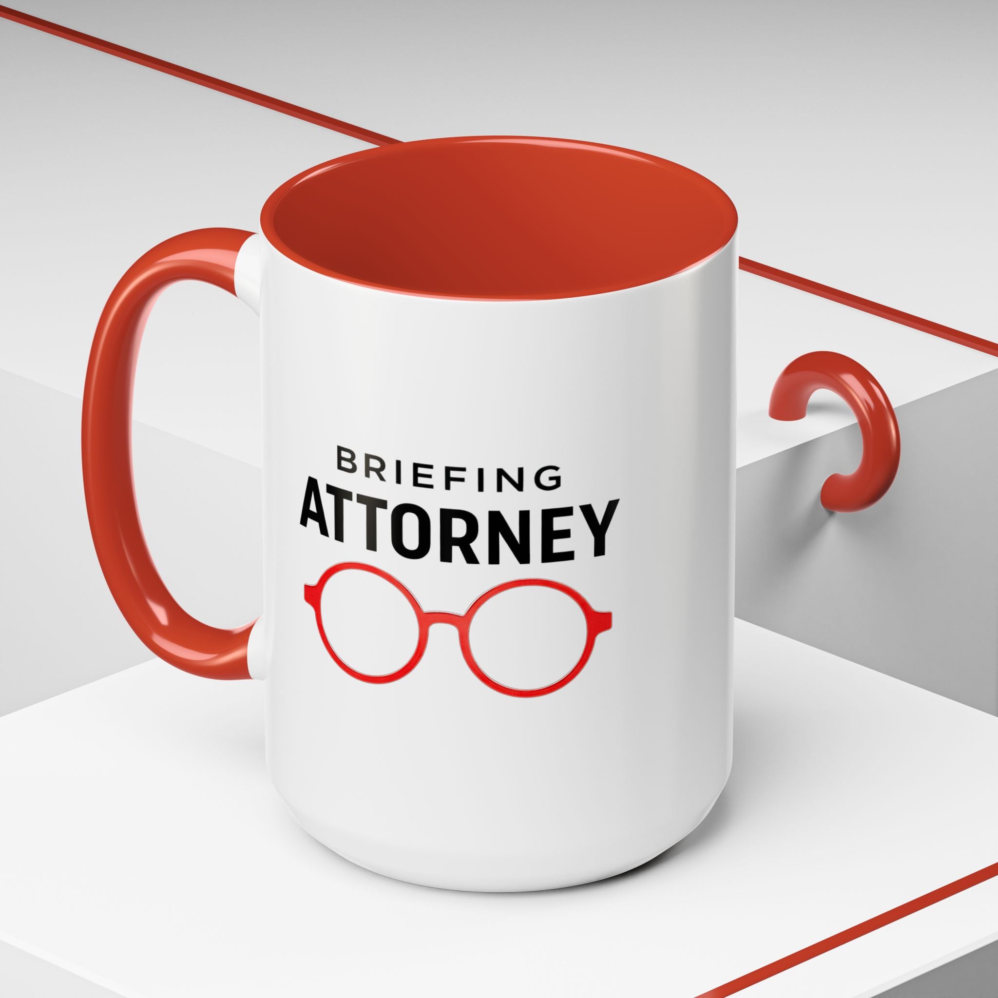 Briefing Attorney Coffee Mug — "Being a lawyer is harder than being a doctor."