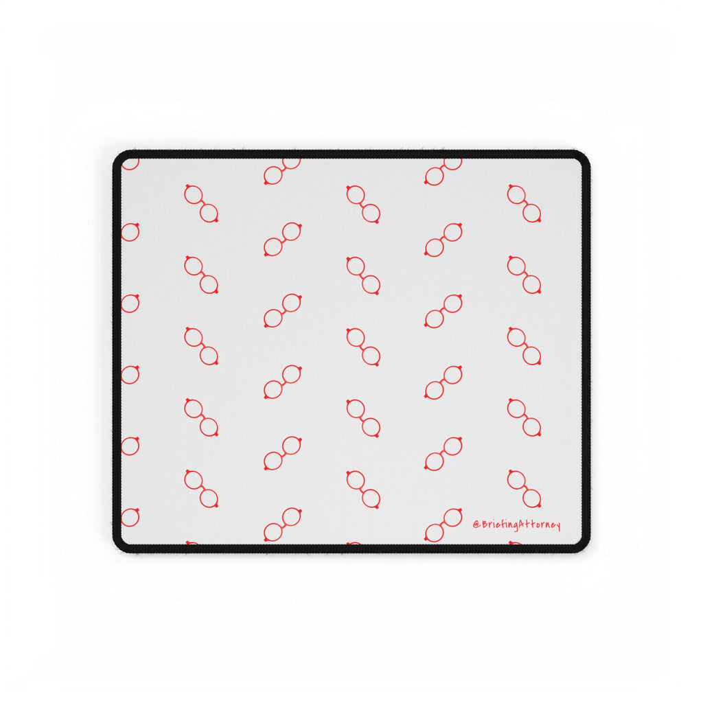 Briefing Attorney Desk Mat White — Large Gaming/Office Mouse Pad