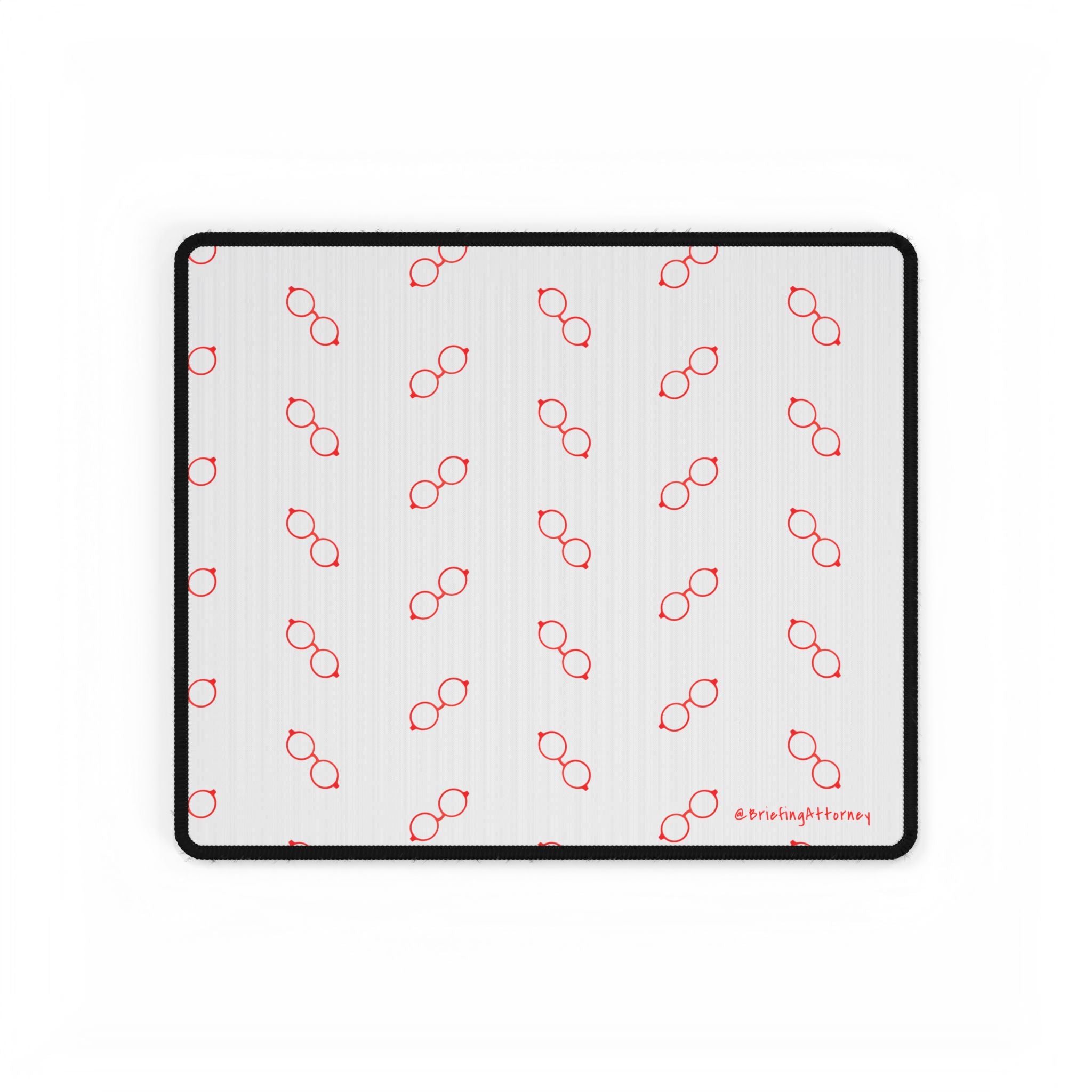 Briefing Attorney Desk Mat White — Large Gaming/Office Mouse Pad