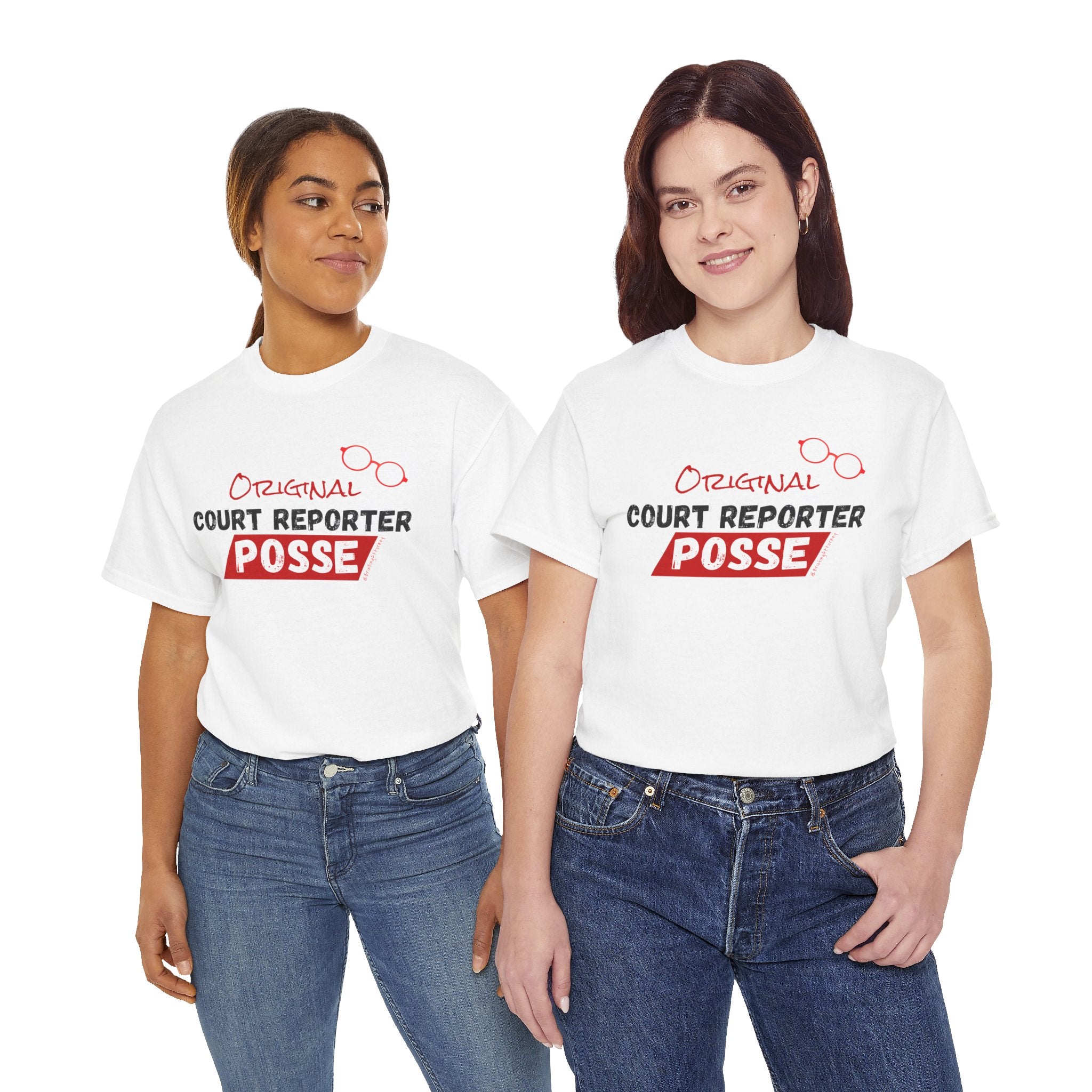 Briefing Attorney T-Shirt — "Original Court Reporter Posse" Graphic Shirt