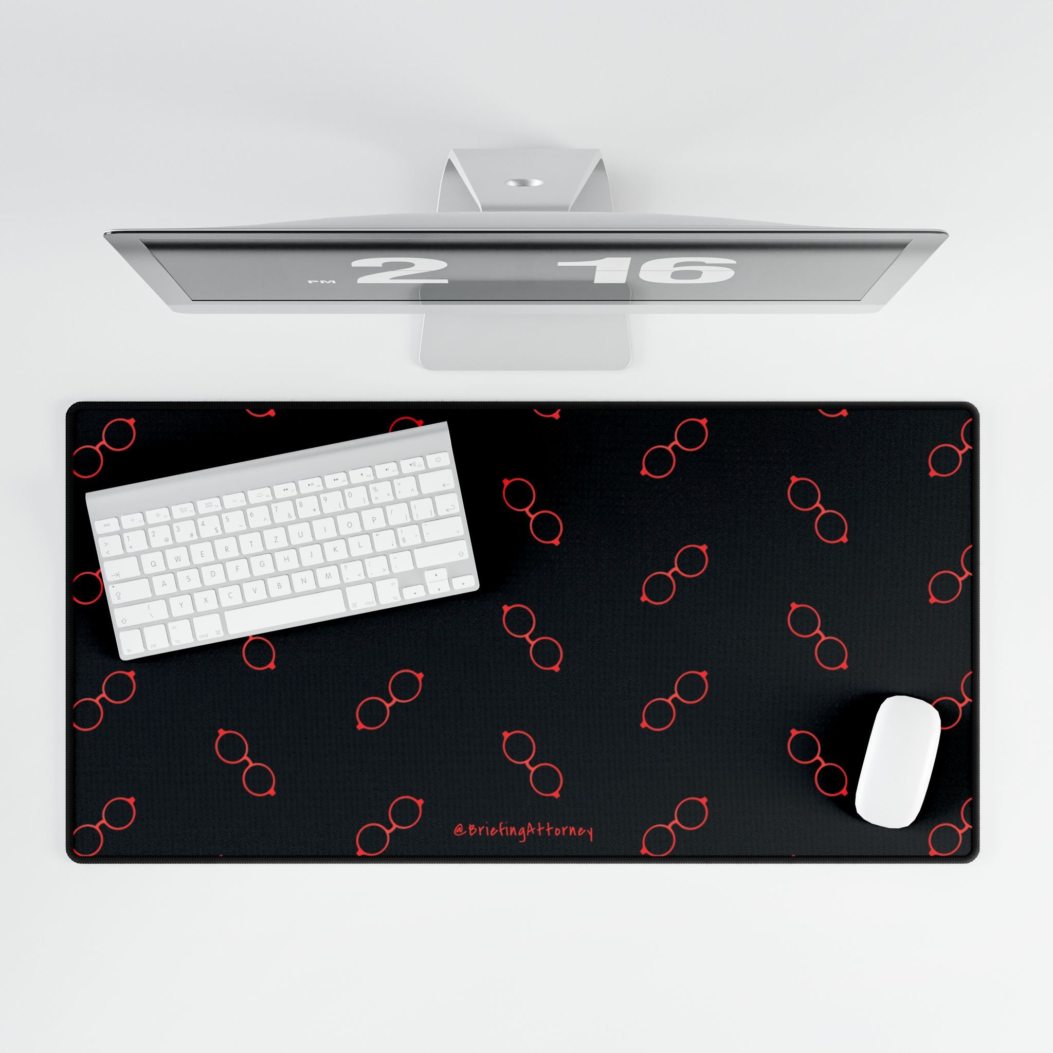 Briefing Attorney Desk Mat Black — Large Gaming/Office Mouse Pad