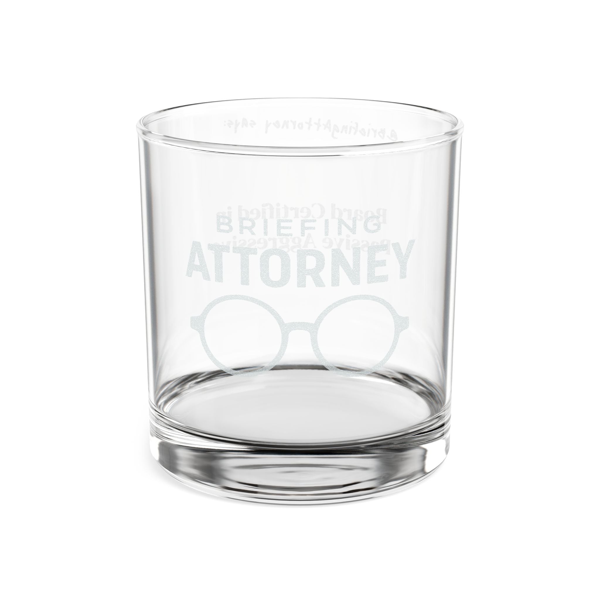 Engraved Whiskey Glass 10.5oz — Board Certified in Passive Aggressive